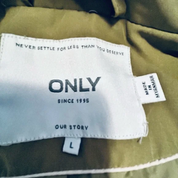 ONLY Women's Army Green Utility Jacket - Picture 2 of 16